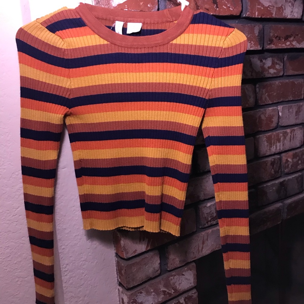 Sky and Sparrow long sleeve striped tee